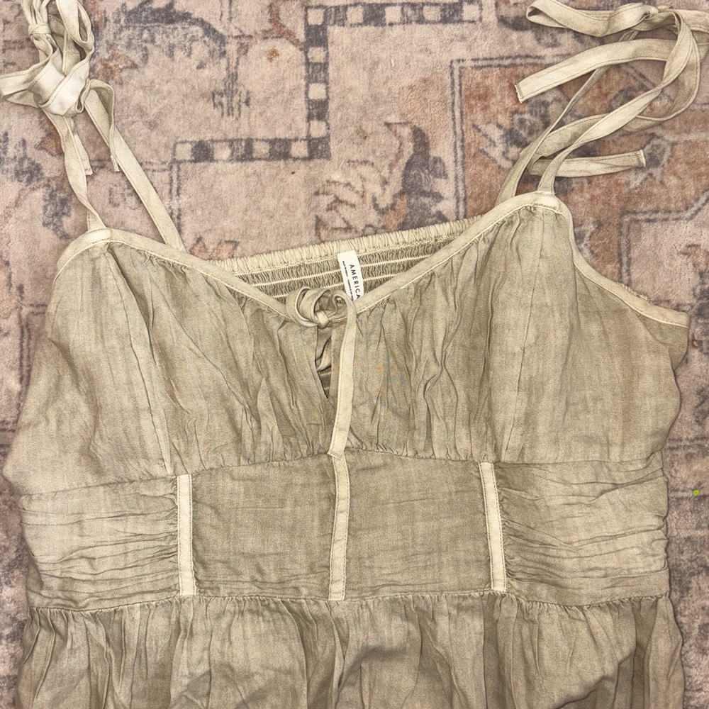 American Eagle Outfitters Olive Green Strappy Top